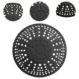 Maxbell 2Pcs Silicone Drain Cover Silicone Drain Catcher for Bathroom Sink Bathtub black
