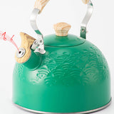 Maxbell Stainless Steel Whistling Kettle 2.5 L with Handle for Picnic Kitchen Hiking