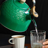 Maxbell Stainless Steel Whistling Kettle 2.5 L with Handle for Picnic Kitchen Hiking