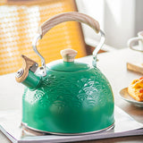 Maxbell Stainless Steel Whistling Kettle 2.5 L with Handle for Picnic Kitchen Hiking