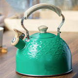 Maxbell Stainless Steel Whistling Kettle 2.5 L with Handle for Picnic Kitchen Hiking