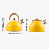 Maxbell Whistling Stovetop Kettle with Spout Cover Classic for Hiking Outdoor