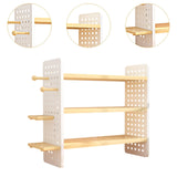 Maxbell Desktop Organizer Shelf 3 Tier Stable Desk Hutch for Office School Classroom 40x15x60CM