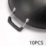 Maxbell 10Pcs Wok Handles Universal Replacement Ergonomic for Kitchen Cookware Parts L