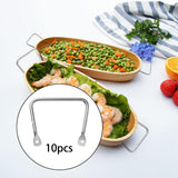 Maxbell 10Pcs Handles Serving Tray Fruit Trays Handles for Cooked Food Cutting Board S