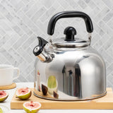 Maxbell Whistling Kettle Portable Fast Boiling Pot with Handle for Cooker Gas Travel 3L