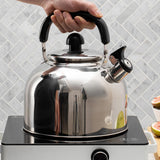 Maxbell Whistling Kettle Portable Fast Boiling Pot with Handle for Cooker Gas Travel 3L