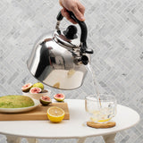 Maxbell Whistling Kettle Portable Fast Boiling Pot with Handle for Cooker Gas Travel 5L