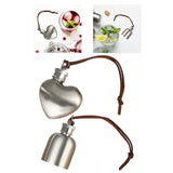 Maxbell Hip Flask 30ml Lightweight with Lid Mini Wine Bottle for Drinking BBQ Hiking 5.4x7.3vm