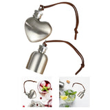 Maxbell Hip Flask 30ml Lightweight with Lid Mini Wine Bottle for Drinking BBQ Hiking 5.4x7.3vm