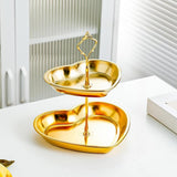 Maxbell Cupcake Stand Multi-tier Golden Color Serving Tray for Candy Snacks Birthday