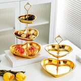 Maxbell Cupcake Stand Multi-tier Golden Color Serving Tray for Candy Snacks Birthday