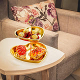 Maxbell Cupcake Stand Multi-tier Golden Color Serving Tray for Candy Snacks Birthday