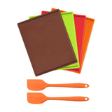 Maxbell 4Pcs Silicone Roll Cake Mat Pads Cookies Sheet Silicone Baking Pan Baking Tools