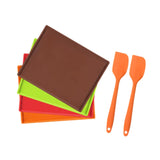 Maxbell 4Pcs Silicone Roll Cake Mat Pads Cookies Sheet Silicone Baking Pan Baking Tools