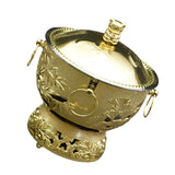 Maxbell Shabu Hot Pot Practical Portable Retro 7.09inch for Household Parties Picnic Gold