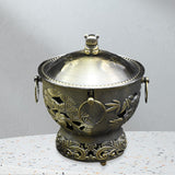 Maxbell Shabu Hot Pot Practical Portable Retro 7.09inch for Household Parties Picnic Bronze
