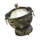 Maxbell Shabu Hot Pot Practical Portable Retro 7.09inch for Household Parties Picnic Bronze