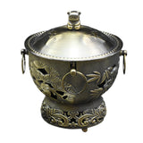 Maxbell Shabu Hot Pot Practical Portable Retro 7.09inch for Household Parties Picnic Bronze