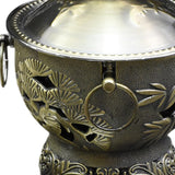 Maxbell Shabu Hot Pot Practical Portable Retro 7.09inch for Household Parties Picnic Bronze