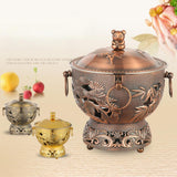 Maxbell Shabu Hot Pot Practical Portable Retro 7.09inch for Household Parties Picnic Bronze