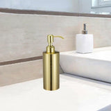 Maxbell 260ml Gold Soap Dispenser Empty Soap Dispenser for Toilet Hotel Laundry Room