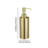 Maxbell 260ml Gold Soap Dispenser Empty Soap Dispenser for Toilet Hotel Laundry Room