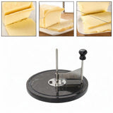 Maxbell Round Cheese Cutting Board Stable Cheese Cutter for Restaurants Cafes Cheese