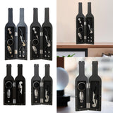 Maxbell Bottle Opener Set Portable Barware Pourer for Home Use Valentine's Day Gifts Large Black