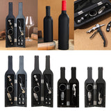 Maxbell Bottle Opener Set Portable Barware Pourer for Home Use Valentine's Day Gifts Large Black