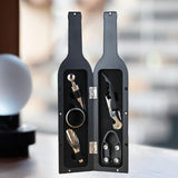 Maxbell Bottle Opener Set Portable Barware Pourer for Home Use Valentine's Day Gifts Large Black