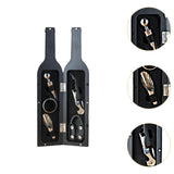 Maxbell Bottle Opener Set Portable Barware Pourer for Home Use Valentine's Day Gifts Large Black