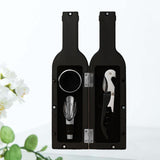 Maxbell Bottle Opener Set Portable Barware Pourer for Home Use Valentine's Day Gifts Small Black