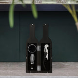 Maxbell Bottle Opener Set Portable Barware Pourer for Home Use Valentine's Day Gifts Small Black