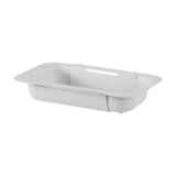 Maxbell Extendable Colander Strainer Sink Colander Strainer Basket for Fruits Dishes White L