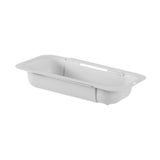 Maxbell Extendable Colander Strainer Sink Colander Strainer Basket for Fruits Dishes White L