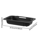Maxbell Extendable Colander Strainer Sink Colander Strainer Basket for Fruits Dishes Black L