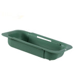 Maxbell Extendable Colander Strainer Sink Colander Strainer Basket for Fruits Dishes Green L