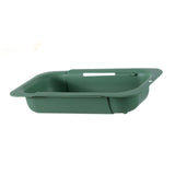 Maxbell Extendable Colander Strainer Sink Colander Strainer Basket for Fruits Dishes Green L