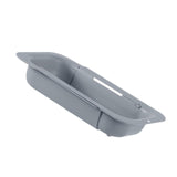 Maxbell Extendable Colander Strainer Sink Colander Strainer Basket for Fruits Dishes Light Gray L