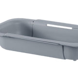 Maxbell Extendable Colander Strainer Sink Colander Strainer Basket for Fruits Dishes Light Gray L