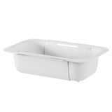 Maxbell Extendable Colander Strainer Sink Colander Strainer Basket for Fruits Dishes White XL