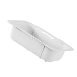 Maxbell Extendable Colander Strainer Sink Colander Strainer Basket for Fruits Dishes White XL
