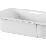 Maxbell Extendable Colander Strainer Sink Colander Strainer Basket for Fruits Dishes White XL