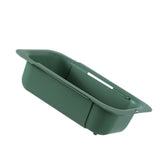 Maxbell Extendable Colander Strainer Sink Colander Strainer Basket for Fruits Dishes Green XL