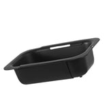 Maxbell Extendable Colander Strainer Sink Colander Strainer Basket for Fruits Dishes Black XL