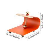 Maxbell Paper Napkin Holder Stainless Steel Memos Napkin Dispenser for Dinning Table brown red