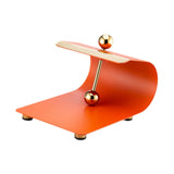 Maxbell Paper Napkin Holder Stainless Steel Memos Napkin Dispenser for Dinning Table brown red