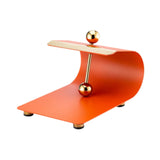 Maxbell Paper Napkin Holder Stainless Steel Memos Napkin Dispenser for Dinning Table brown red