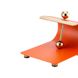 Maxbell Paper Napkin Holder Stainless Steel Memos Napkin Dispenser for Dinning Table brown red